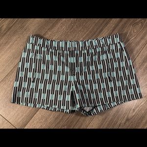Gap Geometric Pattern Shorts Teal Black White (6)